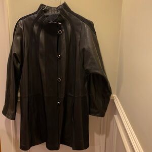 Vera Pelle Lavorazione Artiganale Italian Leather & Suede Jacket